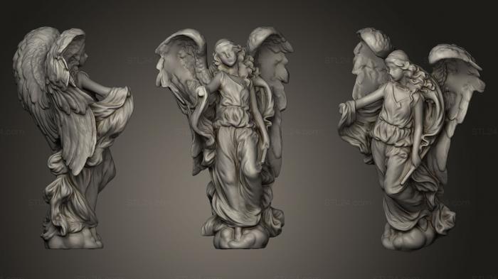 3d модели ангелы (Ангел с отсутствующей рукой, AN_0172) 3D модель для ЧПУ станка